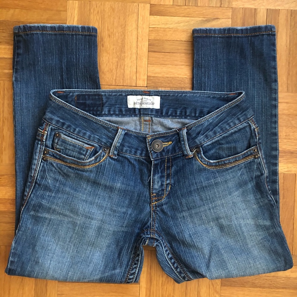 Aeropostale Sz 1/2 Straight Embroidered 23” IS